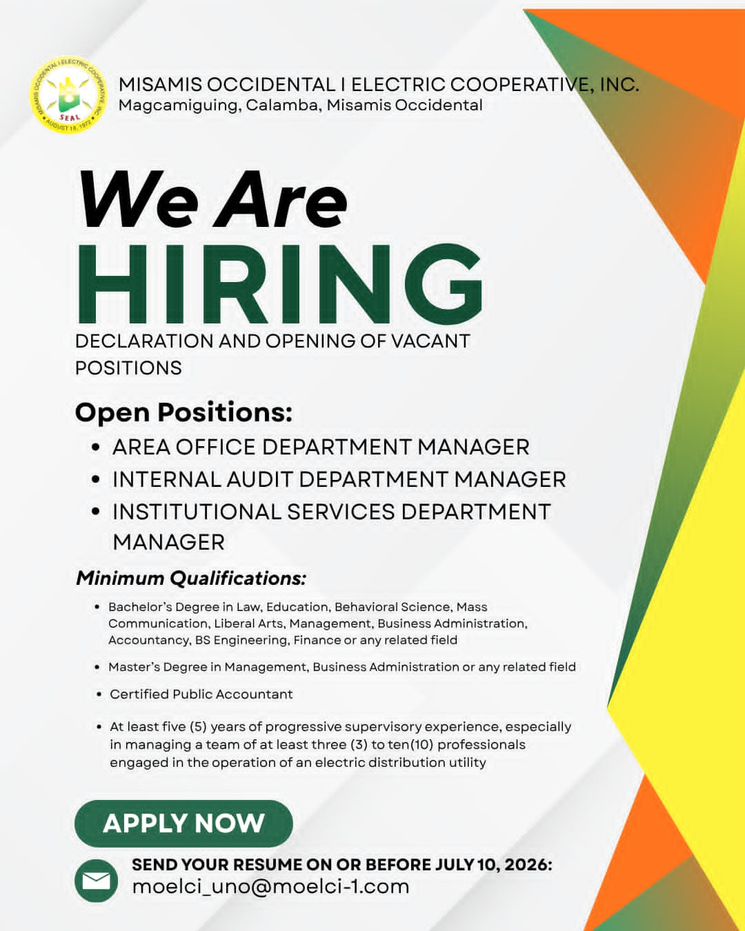 ATTENTION! HIRING